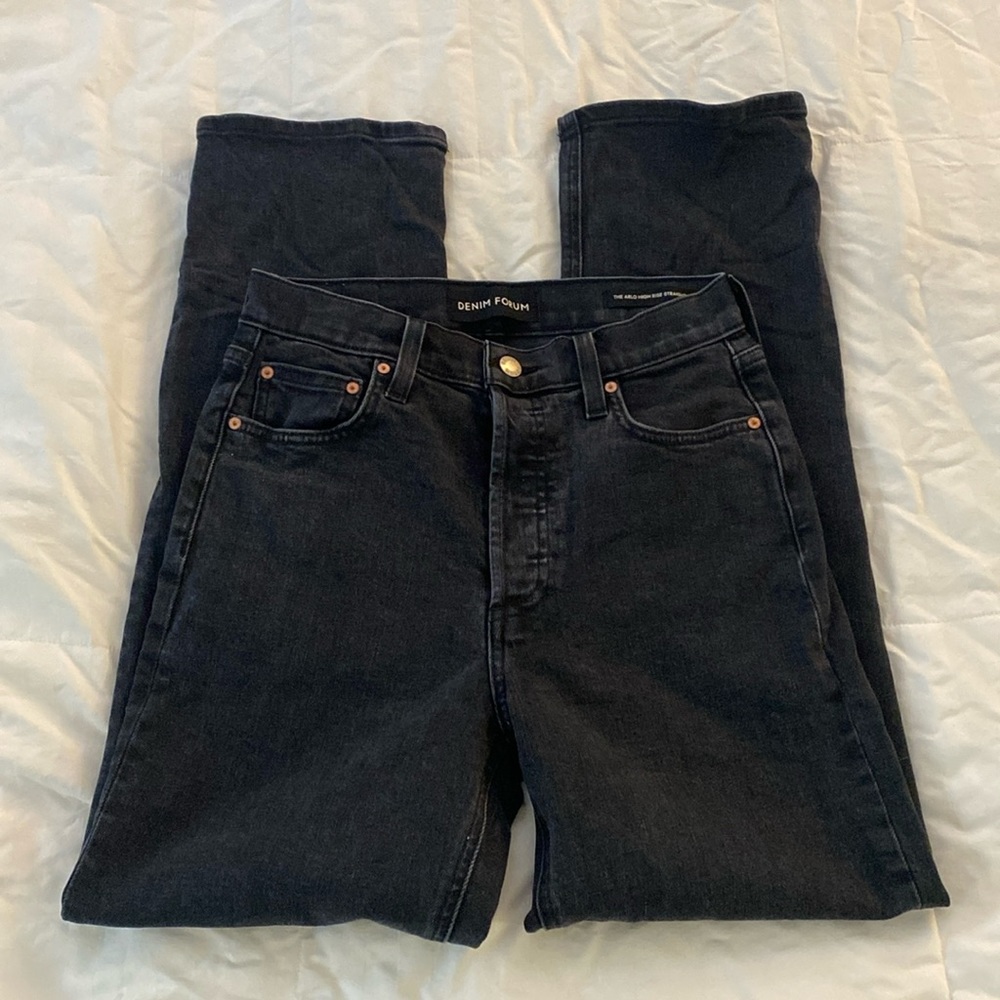 Denim Forum straight leg jeans